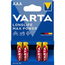 Varta AAA LR03 Longlife Max Power mikro ceruzaelem 4 darab