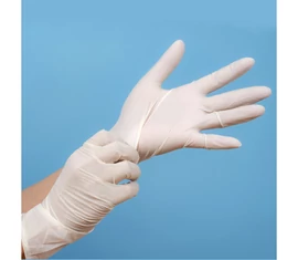 Egyszerhasználatos latex gumikesztyű