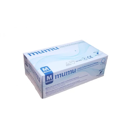 Mumu latex munkavédelmi gumikesztyű - L -100 db/ doboz 